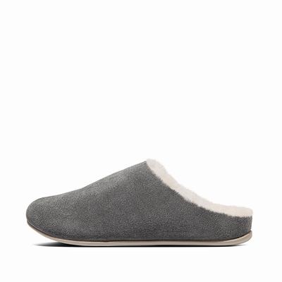 Fitflop Chrissie Shearling - Hausschuhe Damen - Grau (VBT743068)